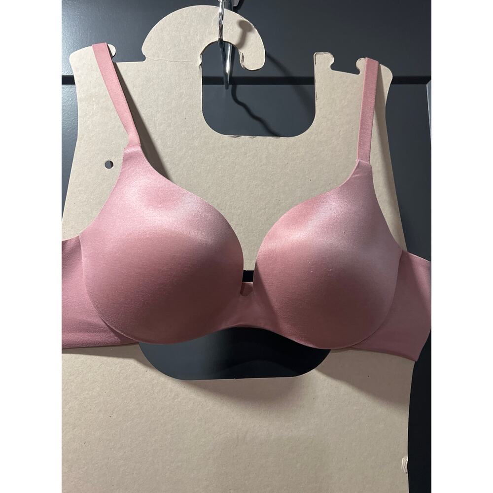 Sale!!! Ambrielle Pink Super Soft Plunge T-Shirt Bra – 34C